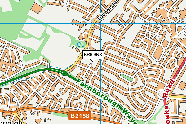 BR6 9NS map - OS VectorMap District (Ordnance Survey)