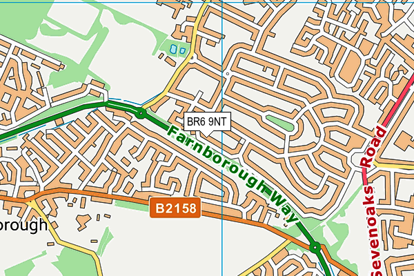 BR6 9NT map - OS VectorMap District (Ordnance Survey)