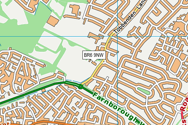 BR6 9NW map - OS VectorMap District (Ordnance Survey)