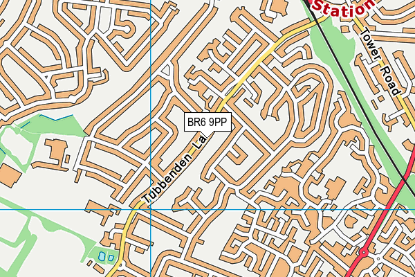 BR6 9PP map - OS VectorMap District (Ordnance Survey)