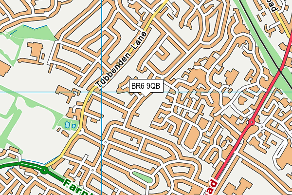 St Nicholas Church Hall (Closed) map (BR6 9QB) - OS VectorMap District (Ordnance Survey)