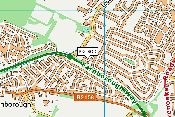 BR6 9QD map - OS VectorMap District (Ordnance Survey)