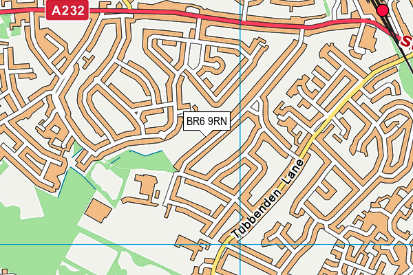 BR6 9RN map - OS VectorMap District (Ordnance Survey)