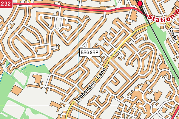 BR6 9RP map - OS VectorMap District (Ordnance Survey)