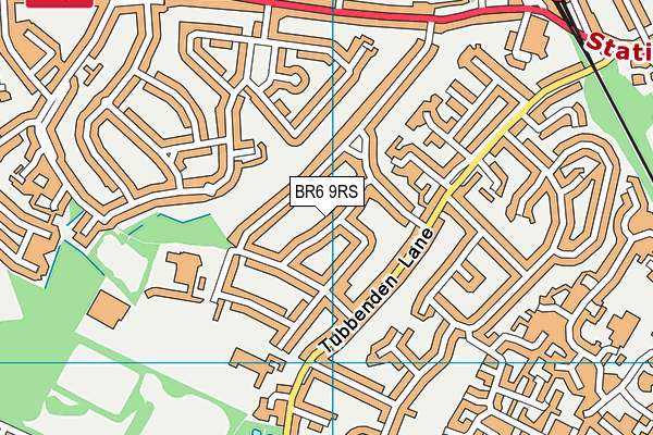 BR6 9RS map - OS VectorMap District (Ordnance Survey)