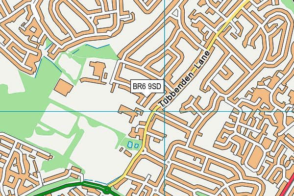 Tubbenden Primary School map (BR6 9SD) - OS VectorMap District (Ordnance Survey)