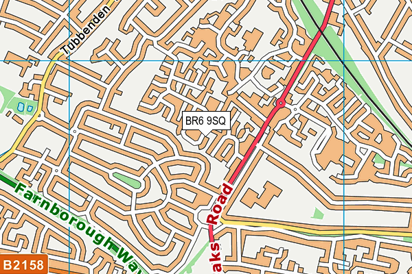 BR6 9SQ map - OS VectorMap District (Ordnance Survey)