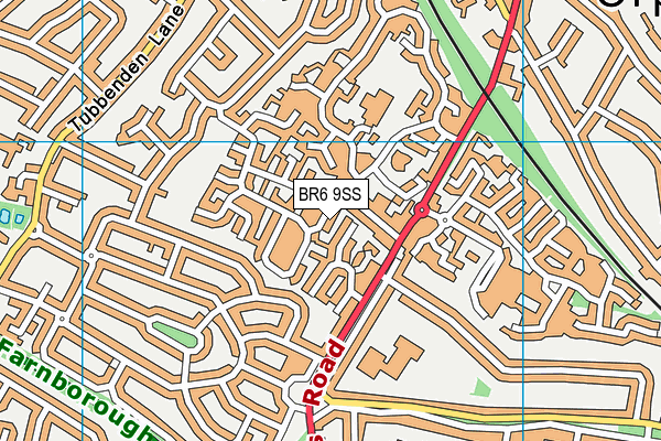 BR6 9SS map - OS VectorMap District (Ordnance Survey)
