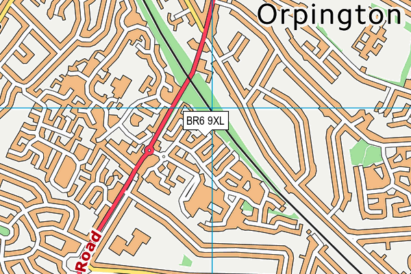 BR6 9XL map - OS VectorMap District (Ordnance Survey)