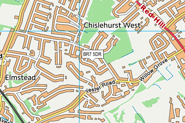 Map of WARDS (CHISLEHURST) LIMITED at district scale