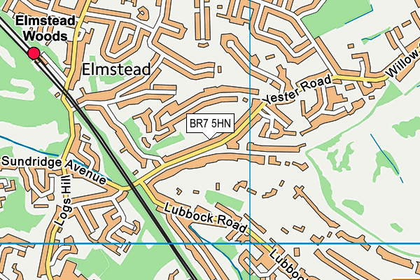 BR7 5HN map - OS VectorMap District (Ordnance Survey)