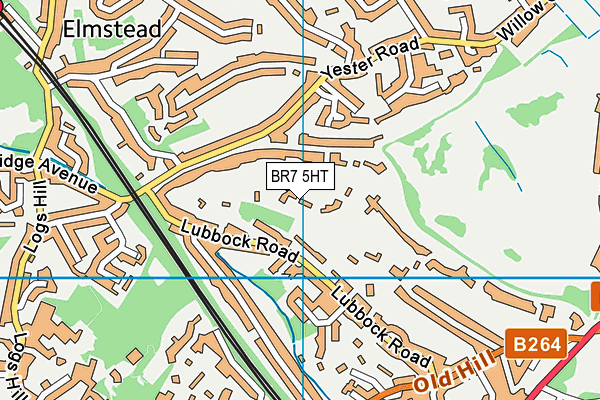 BR7 5HT map - OS VectorMap District (Ordnance Survey)