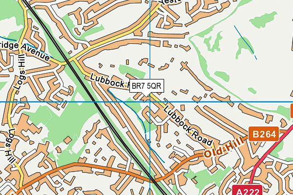 BR7 5QR map - OS VectorMap District (Ordnance Survey)
