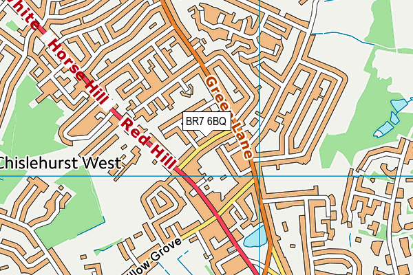 BR7 6BQ map - OS VectorMap District (Ordnance Survey)