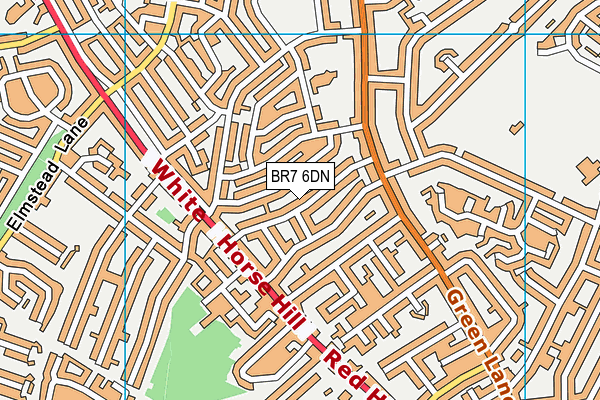 BR7 6DN map - OS VectorMap District (Ordnance Survey)