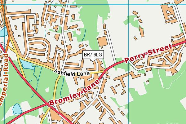 BR7 6LG map - OS VectorMap District (Ordnance Survey)