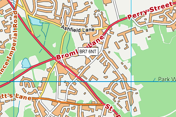BR7 6NT map - OS VectorMap District (Ordnance Survey)