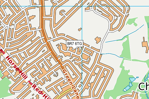 BR7 6TG map - OS VectorMap District (Ordnance Survey)