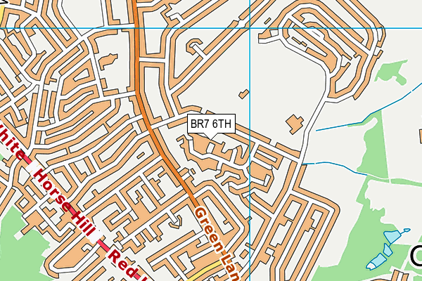 BR7 6TH map - OS VectorMap District (Ordnance Survey)