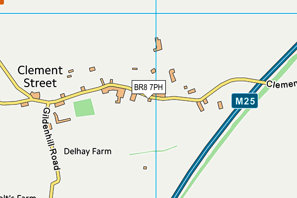BR8 7PH map - OS VectorMap District (Ordnance Survey)