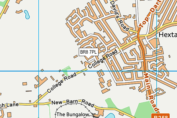 BR8 7PL map - OS VectorMap District (Ordnance Survey)