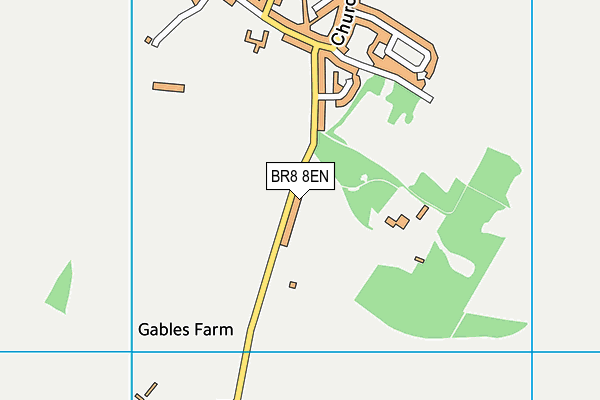 BR8 8EN map - OS VectorMap District (Ordnance Survey)