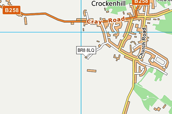 BR8 8LQ map - OS VectorMap District (Ordnance Survey)