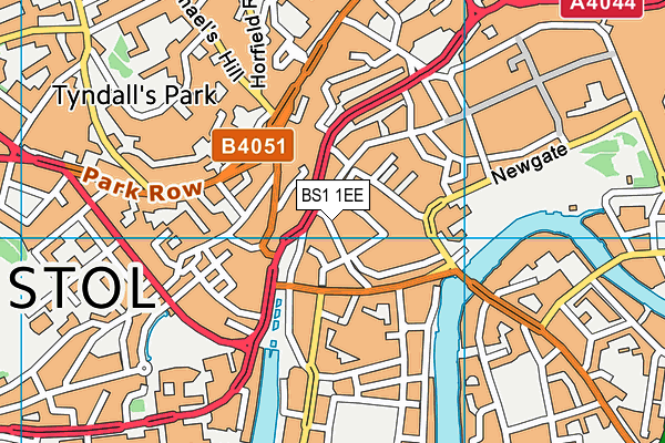 BS1 1EE map - OS VectorMap District (Ordnance Survey)