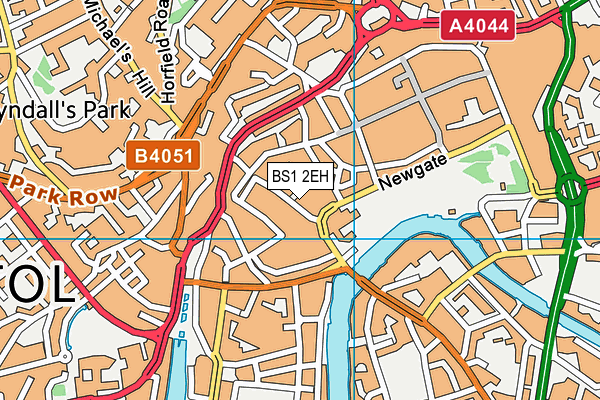 BS1 2EH map - OS VectorMap District (Ordnance Survey)