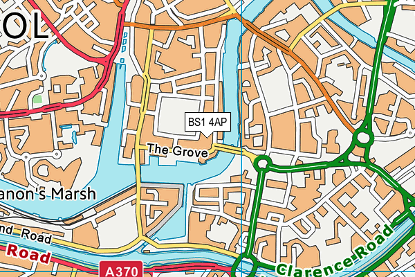 BS1 4AP map - OS VectorMap District (Ordnance Survey)