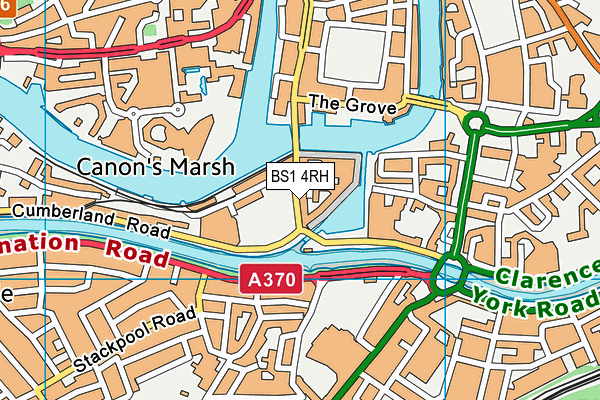 BS1 4RH map - OS VectorMap District (Ordnance Survey)