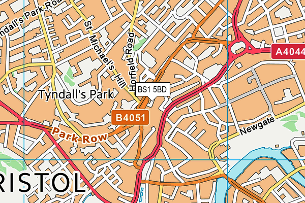 BS1 5BD map - OS VectorMap District (Ordnance Survey)