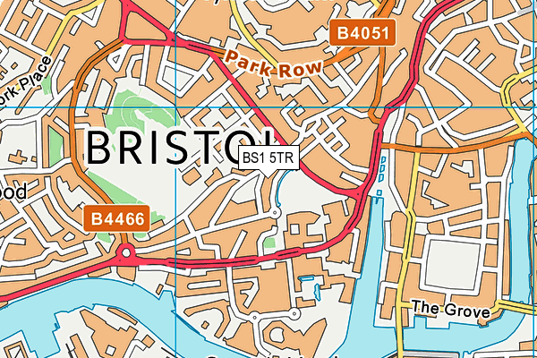 BS1 5TR map - OS VectorMap District (Ordnance Survey)