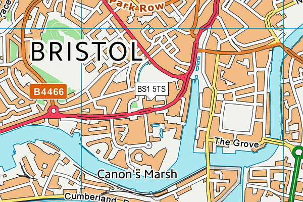 Bristol Cathedral Choir School map (BS1 5TS) - OS VectorMap District (Ordnance Survey)