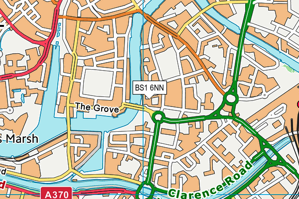 BS1 6NN map - OS VectorMap District (Ordnance Survey)