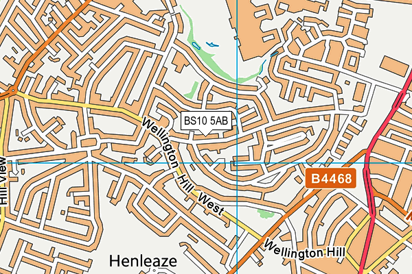 BS10 5AB map - OS VectorMap District (Ordnance Survey)