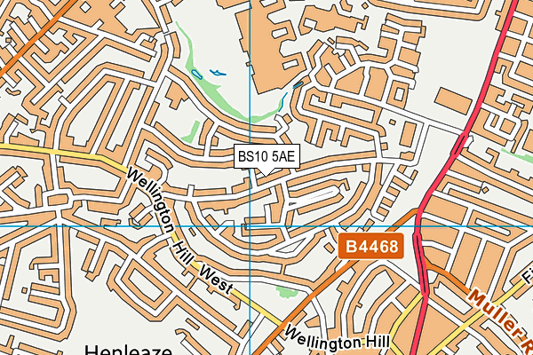 BS10 5AE map - OS VectorMap District (Ordnance Survey)
