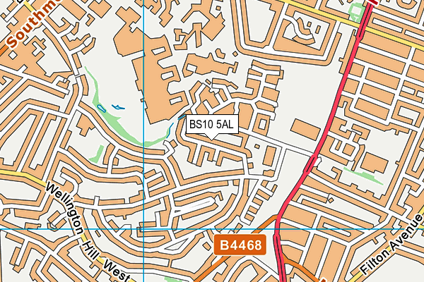 BS10 5AL map - OS VectorMap District (Ordnance Survey)