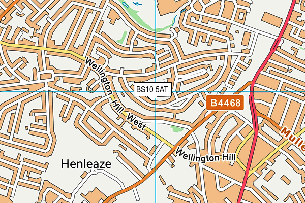 BS10 5AT map - OS VectorMap District (Ordnance Survey)