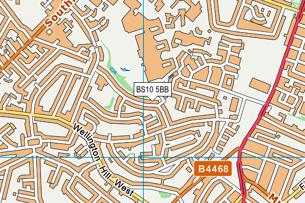 BS10 5BB map - OS VectorMap District (Ordnance Survey)