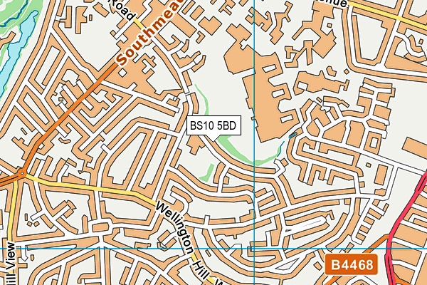 BS10 5BD map - OS VectorMap District (Ordnance Survey)