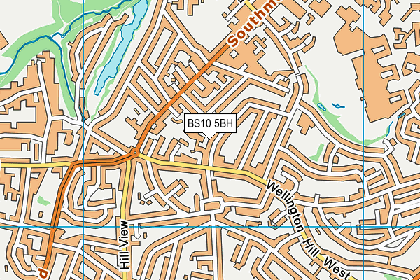 BS10 5BH map - OS VectorMap District (Ordnance Survey)