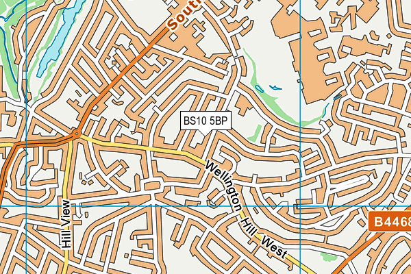 BS10 5BP map - OS VectorMap District (Ordnance Survey)