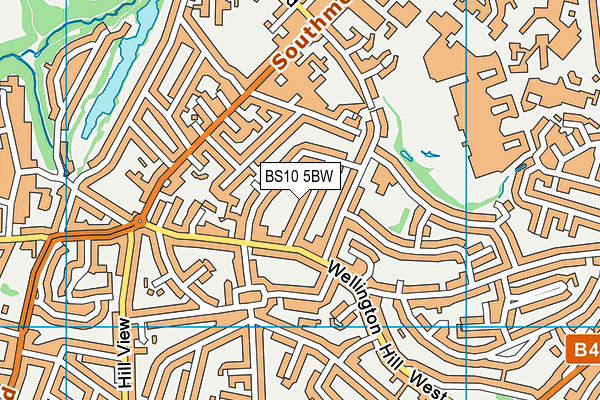 BS10 5BW map - OS VectorMap District (Ordnance Survey)