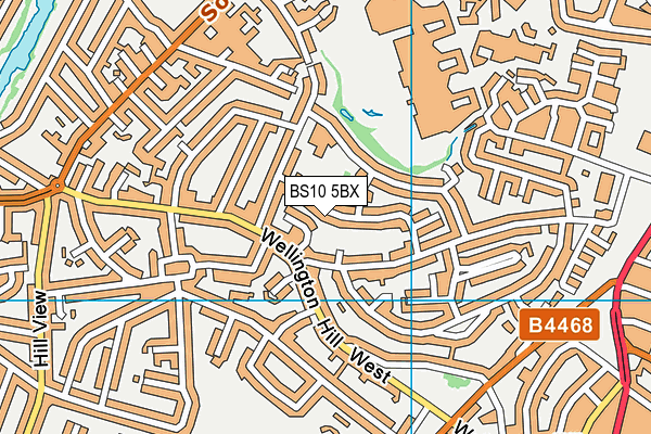 BS10 5BX map - OS VectorMap District (Ordnance Survey)