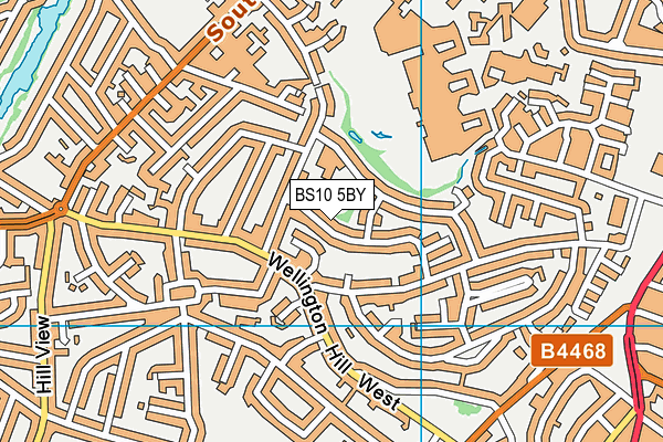 BS10 5BY map - OS VectorMap District (Ordnance Survey)