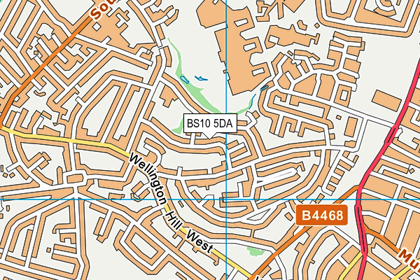 BS10 5DA map - OS VectorMap District (Ordnance Survey)