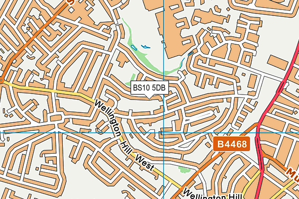 BS10 5DB map - OS VectorMap District (Ordnance Survey)