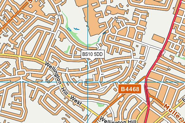 BS10 5DD map - OS VectorMap District (Ordnance Survey)