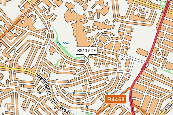 BS10 5DF map - OS VectorMap District (Ordnance Survey)